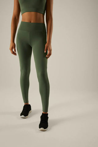 Sportleggings mit grüner Innentasche